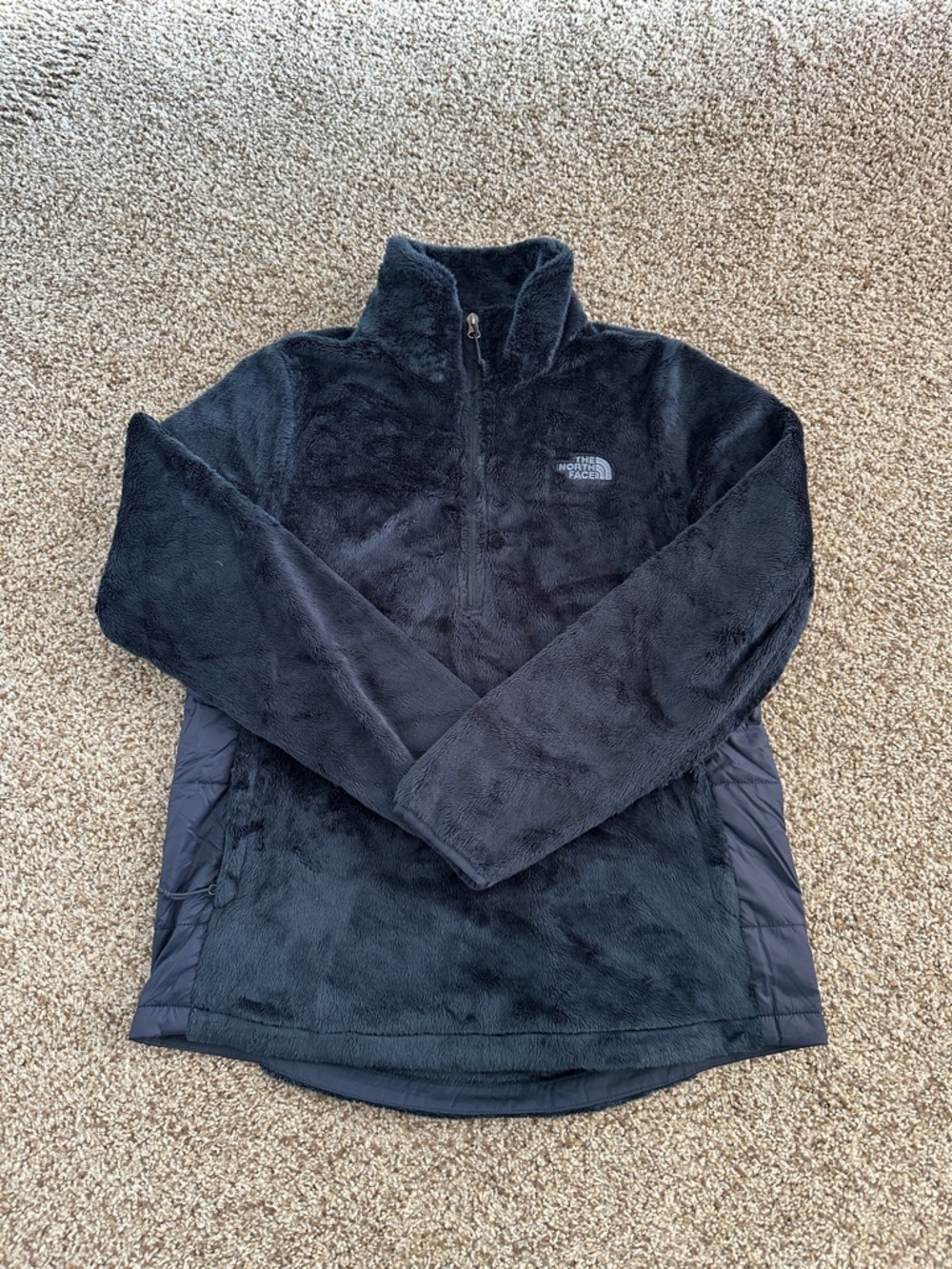 The North Face Black Plush Fleece Quarter-Zip Pullover